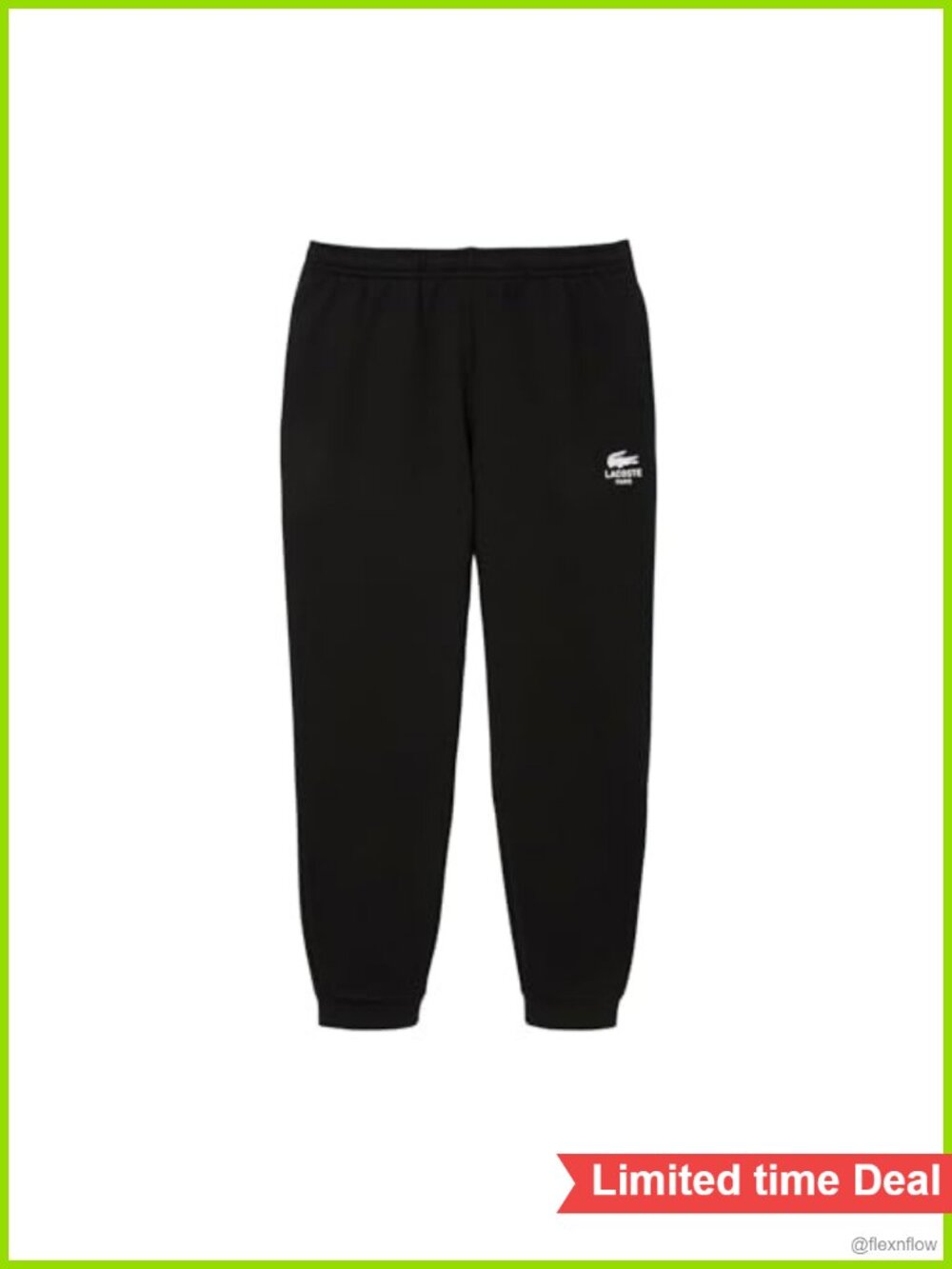 Lacoste Tapered Leg Sweatpants Heavy Cotton Jersey Relaxed Fit